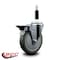 Service Caster 5'' Gray Poly Swivel 7/8'' Expanding Stem Caster with Brake SCC-EX20S514-PPUB-PLB-78 - alternate 2